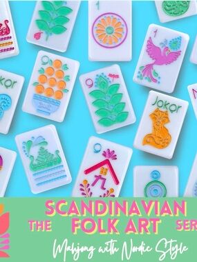 My Fair Mahjong Scandinavian Folk Art Mahjong Tiles